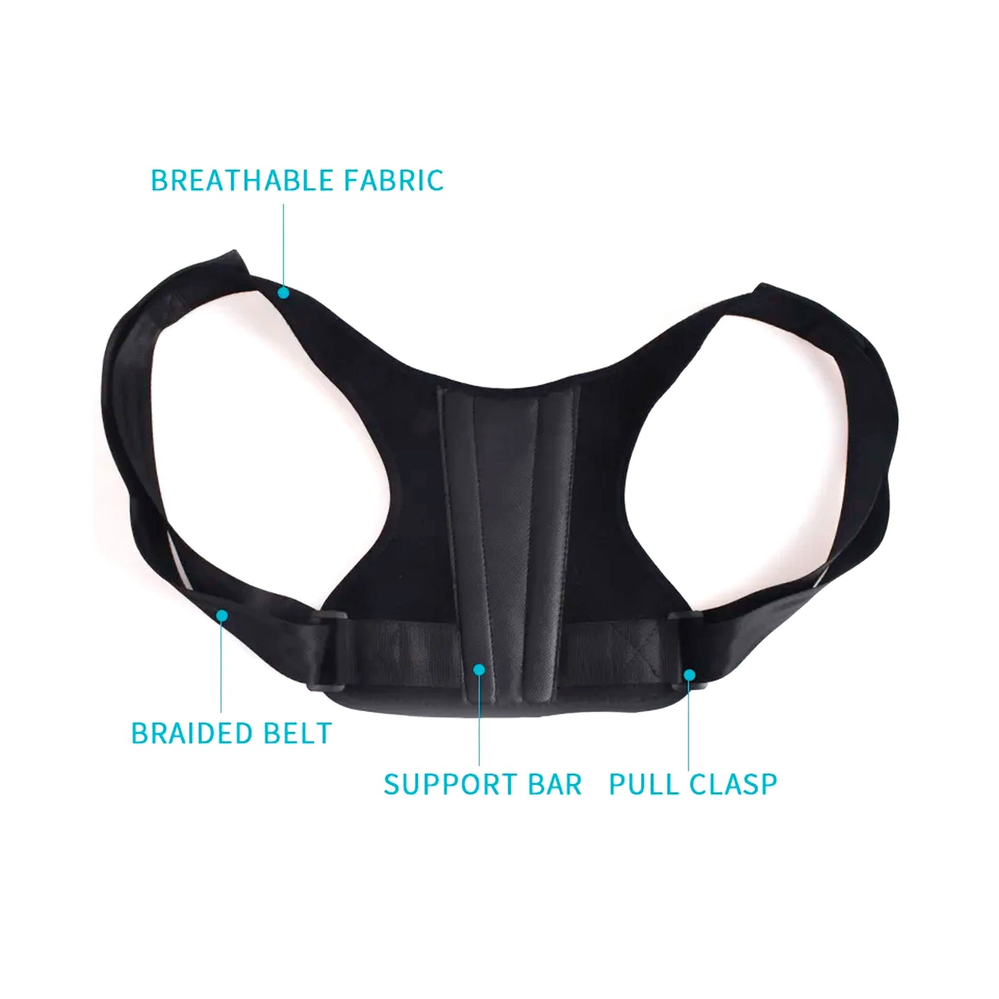 PURSONIC POSTURE CORRECTOR Adjustable,  With Back Support Bar Fajas Kataleya