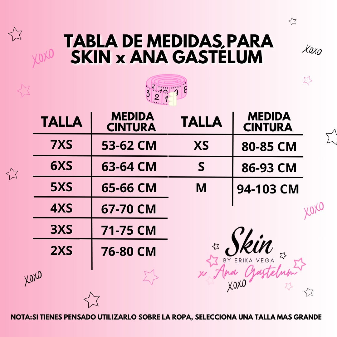 SKIN WAIST TRAINER ANA GASTELUM Limited Edition Collab pink waist trainer cinturilla reductora Fajas Kataleya