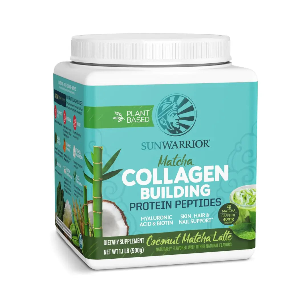 Matcha Latte Collagen Drink Powder - Vegan, Plant-Based Sunwarrior