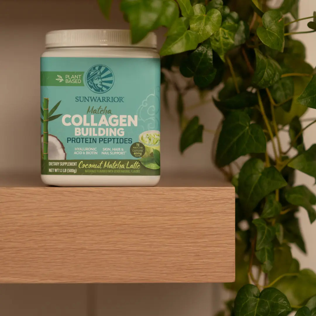 Matcha Latte Collagen Drink Powder - Vegan, Plant-Based Sunwarrior