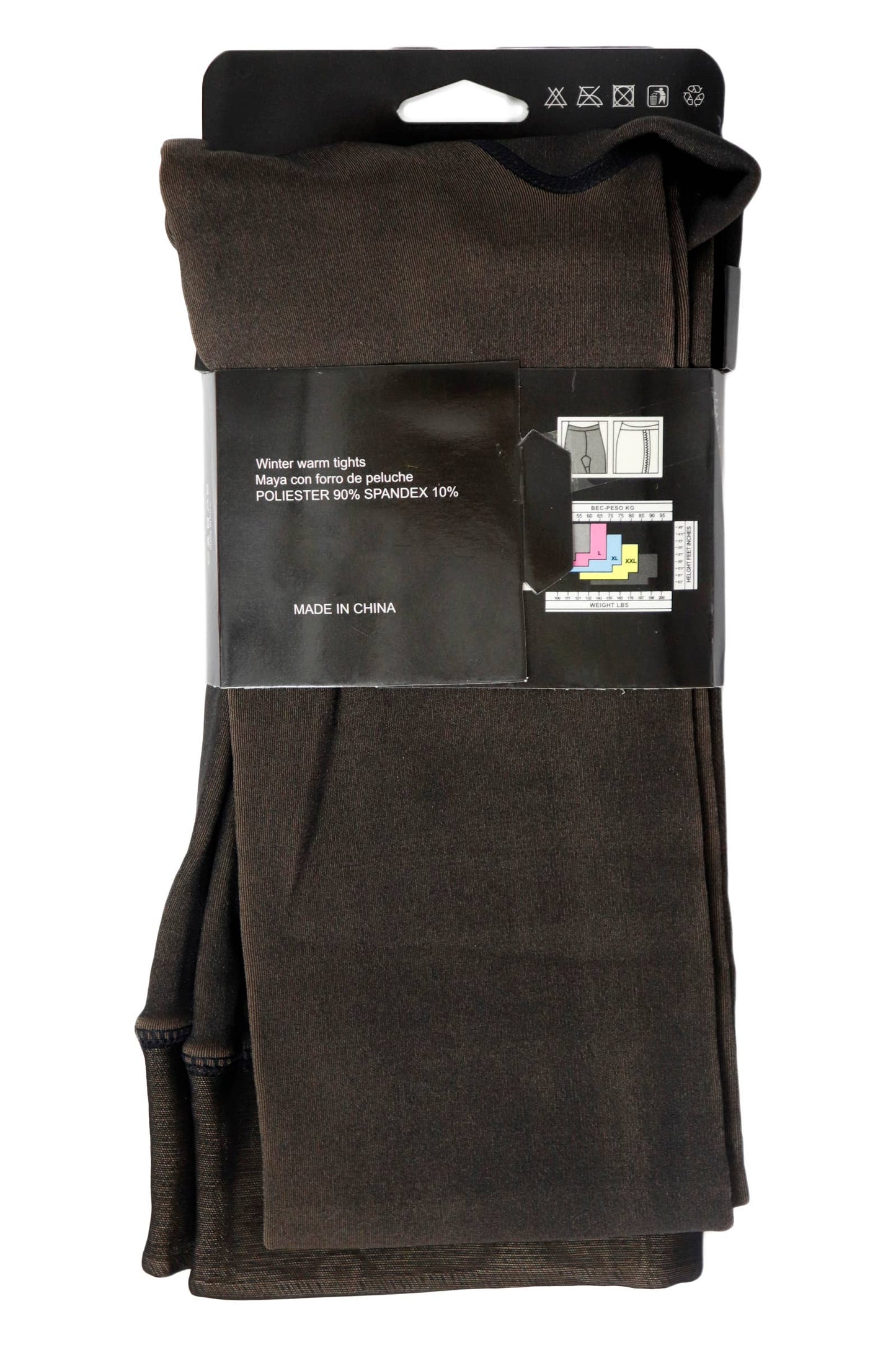 Termico Women's Fake Sheer Fleece Lined Pantyhose Tights Cap Zone