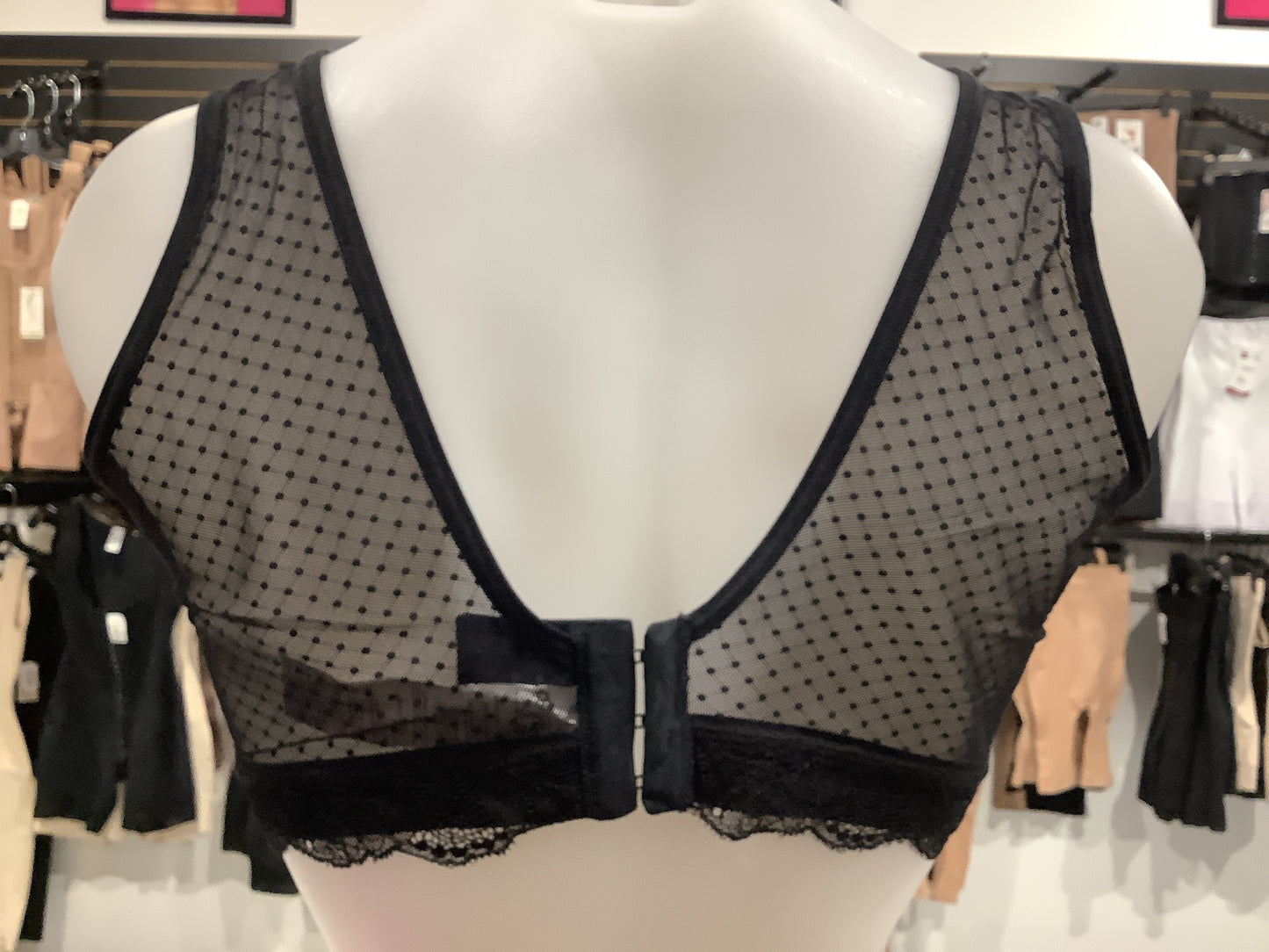 Lace Brassier mastectomy prostheses pockets 092014 Leonisa