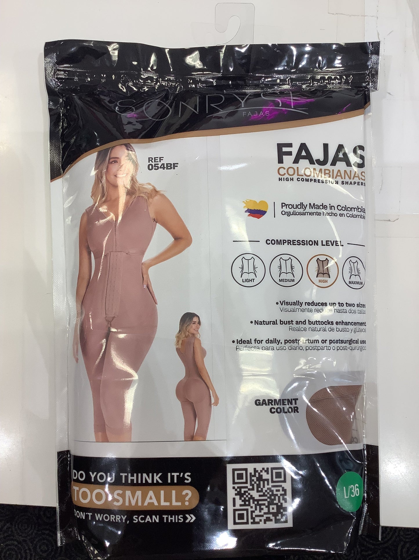 ON SALE 054BF SONRYSE Post Surgery Liposuction Faja Partially removable built-in bra Medium compression | Stage 2 Fajas Kataleya