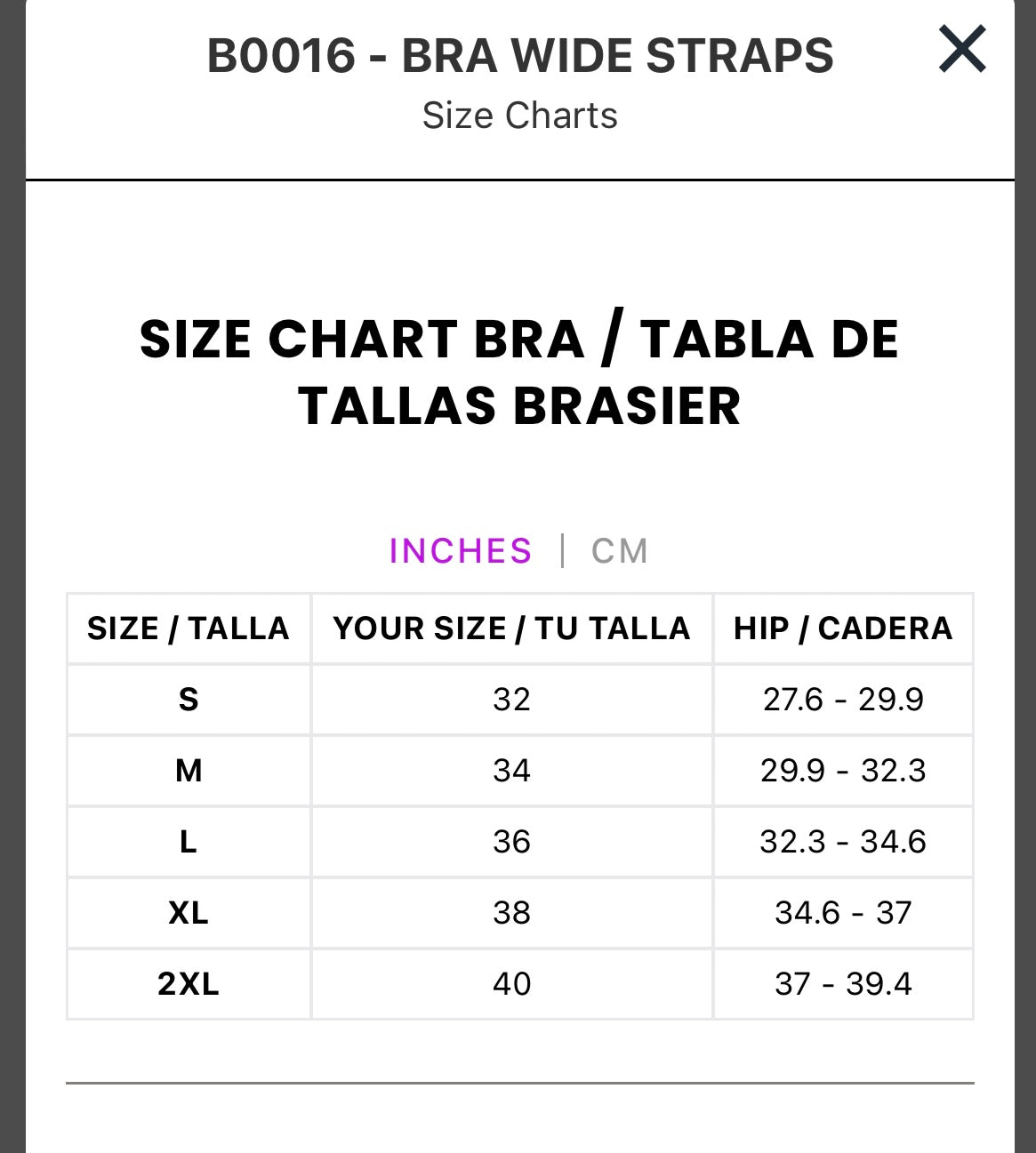B0016 M&D Brassier Fajas Kataleya