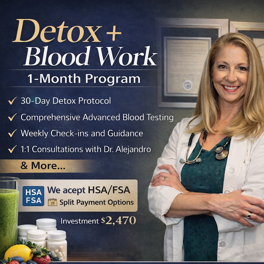 Detox + Blood Work 1 month program