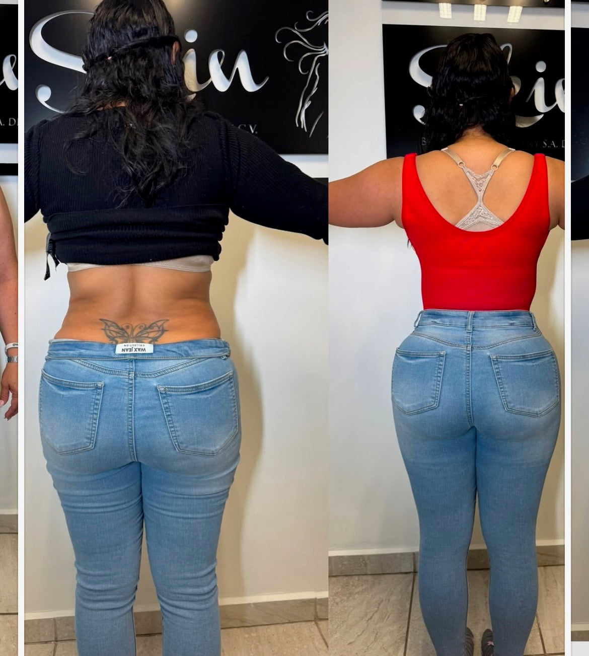 SKIN CURVY CHERRY Bodysuit by Erika Vega Colombiana Small waist Wide Hips Fajas Kataleya