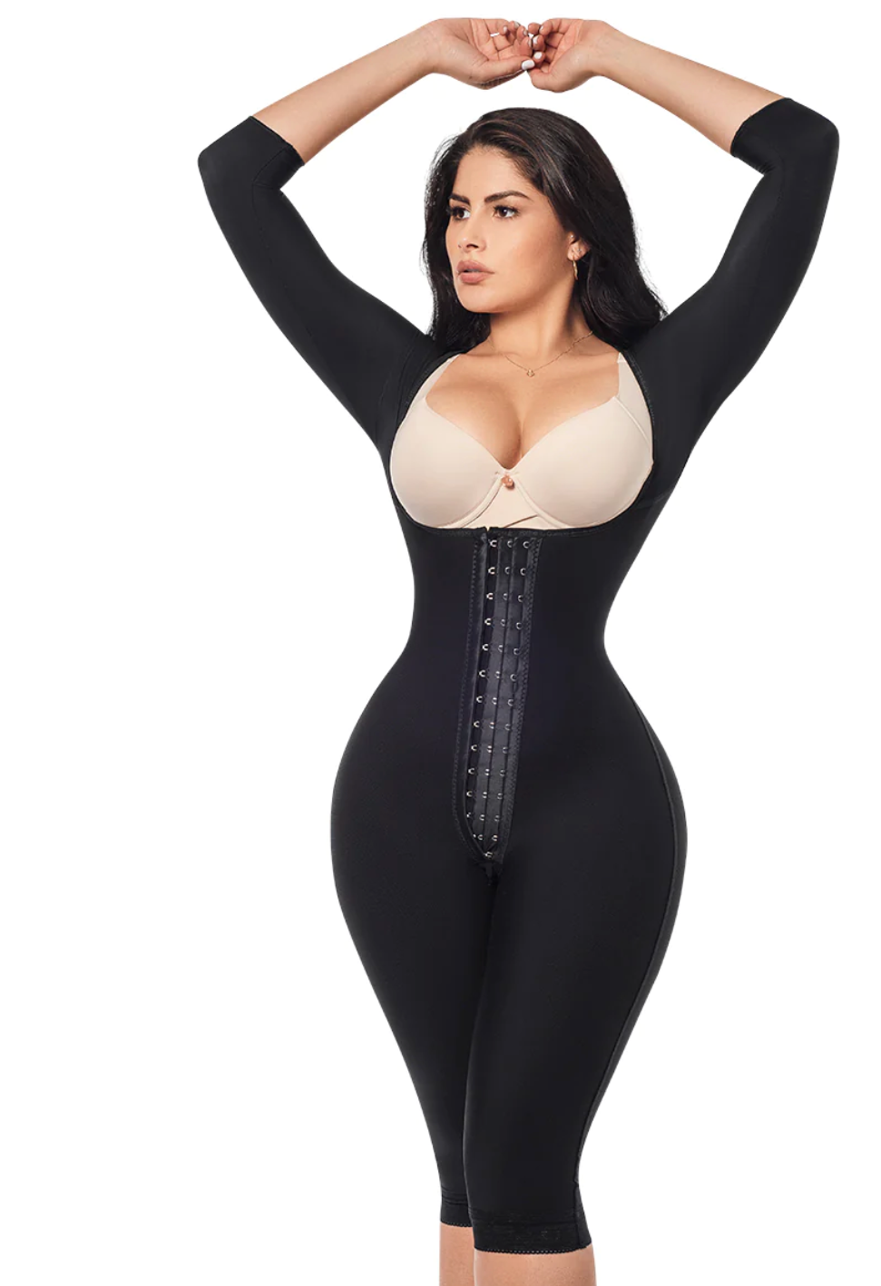 225 FORMA TU CUERPO Full Body Shaper with Sleeves, Long Length, Cold Therapy. Fajas Kataleya
