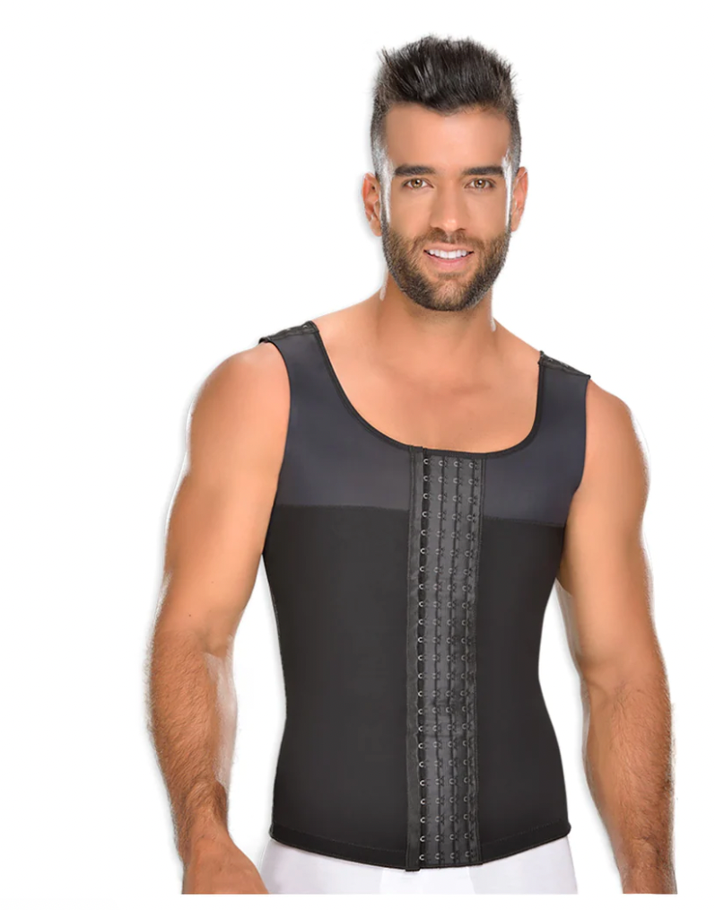 0060 M&D Men Vest Shirt Body Shaper for Men / Powernet compression Fajas Kataleya