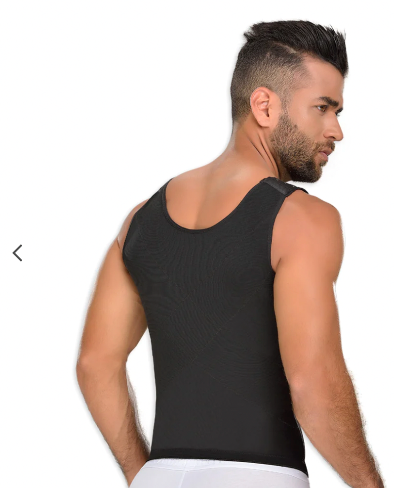 0060 M&D Men Vest Shirt Body Shaper for Men / Powernet compression Fajas Kataleya
