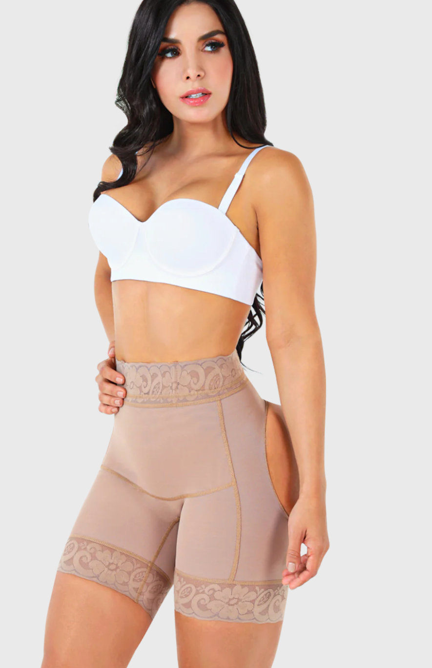 4501 JACKIE L Shorts Gluteus Enhancer Open Holes Fajas Kataleya