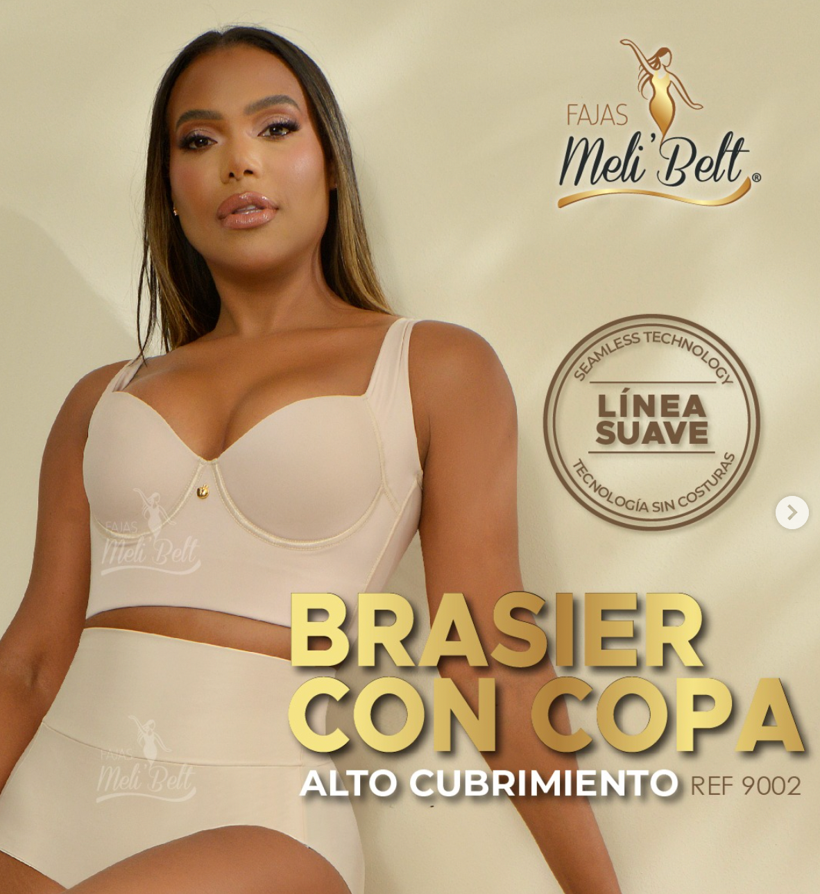 9002 MELI BELT Brassier High Coverage Fajas Kataleya