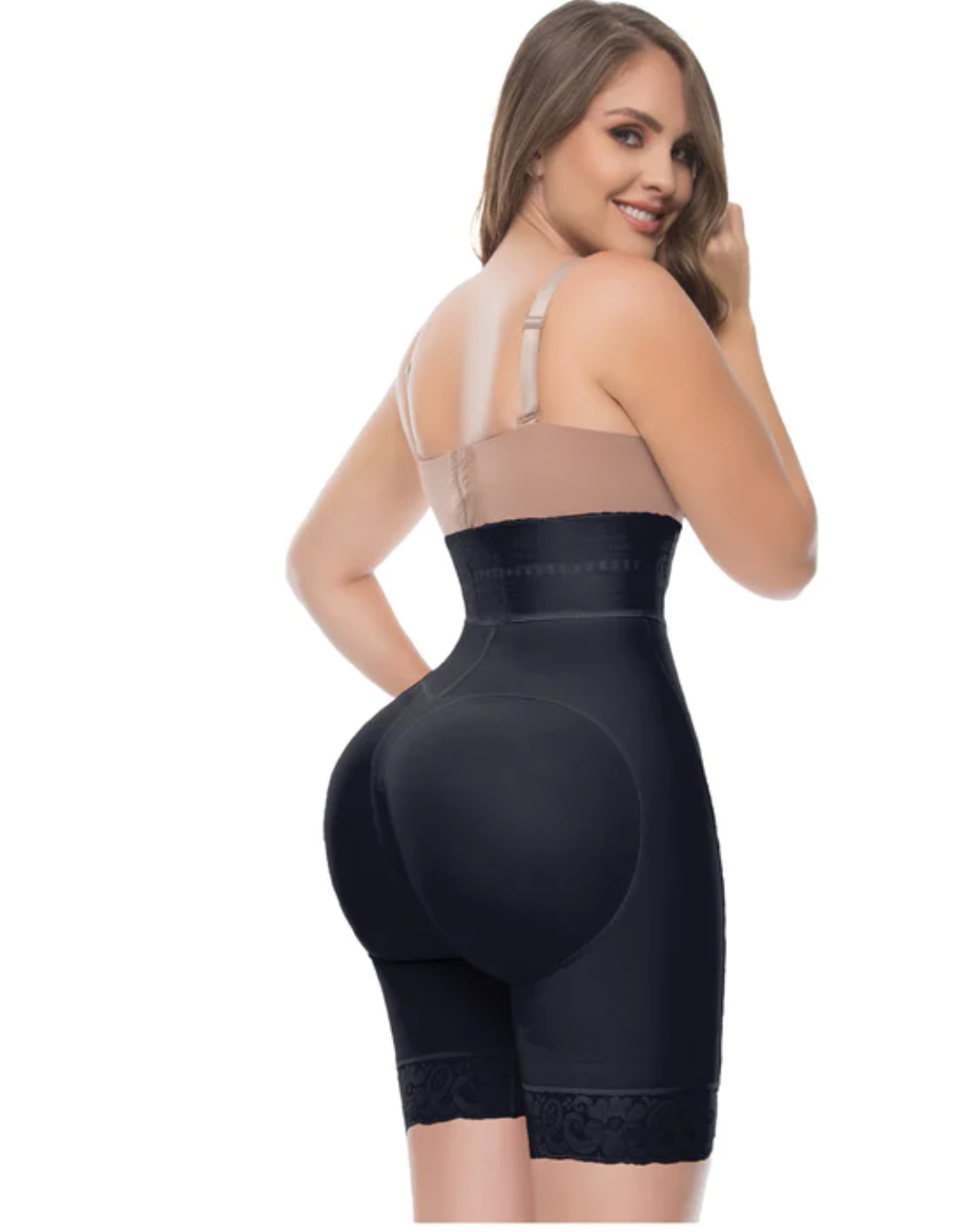 UPLADY 6199 | HIGH WAISTED TUMMY CONTROL BUTT LIFTER SHAPEWEAR SHORTS | POWERNET Fajas Kataleya