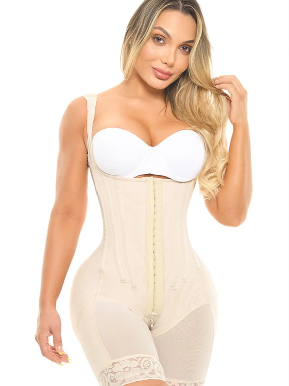1581 ANN M SENSUAL Boning Shapewear Faja Shorts with Row Clips Fajas Kataleya