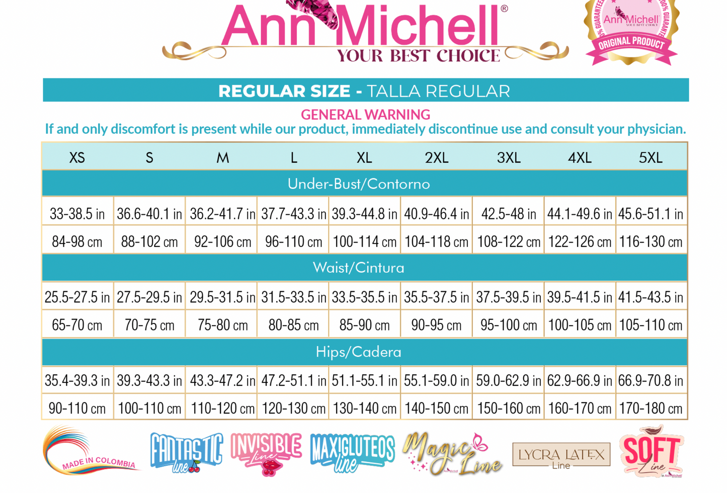 1330 SEDUCTORA Invisible Line Small Waist, Big Buttocks – Strapless Long leg Fajas Kataleya