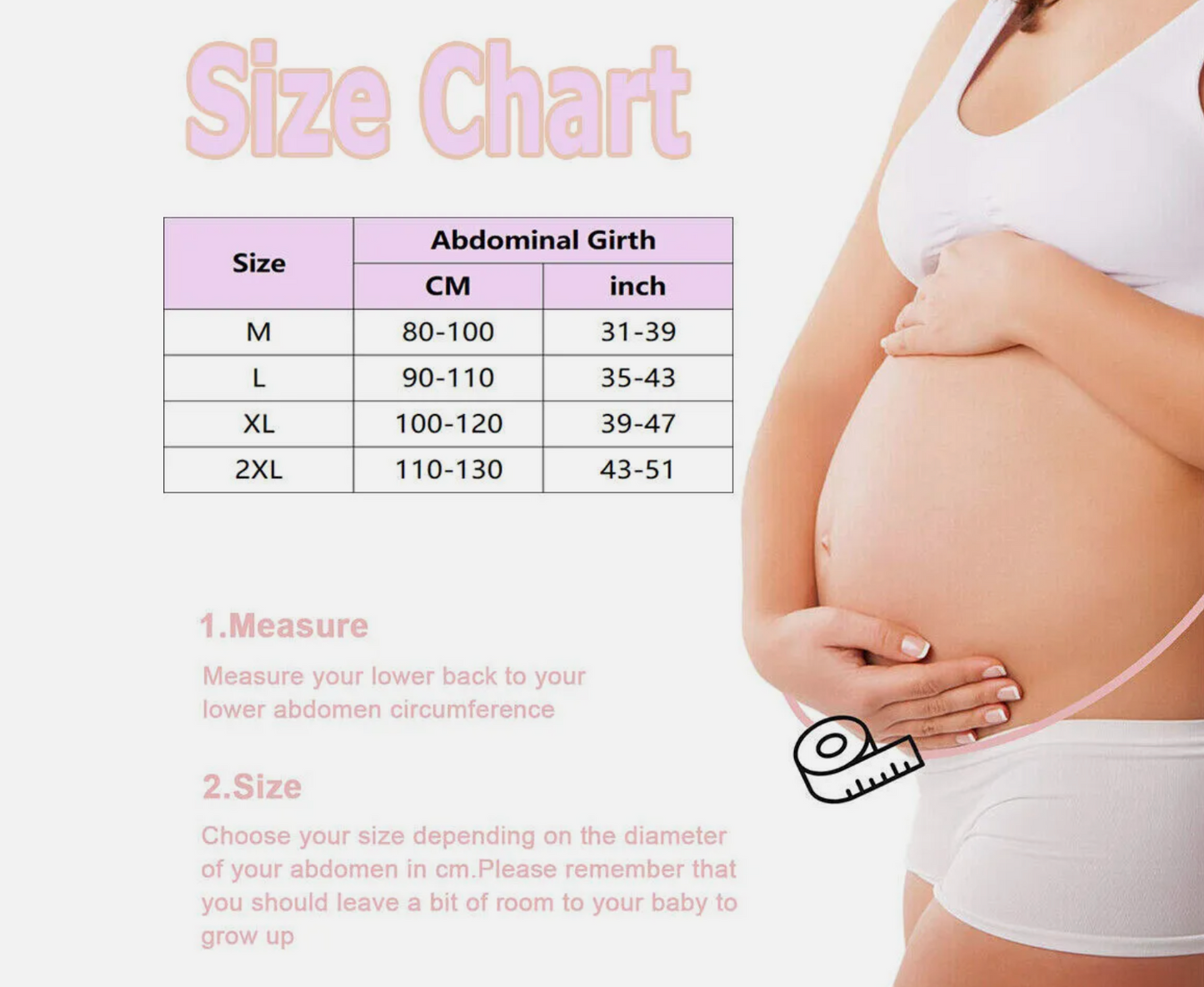 CHIA Pregnancy Tummy Belly Band Maternity Band Abdomen Waist Back Support Belt Brace Fajas Kataleya