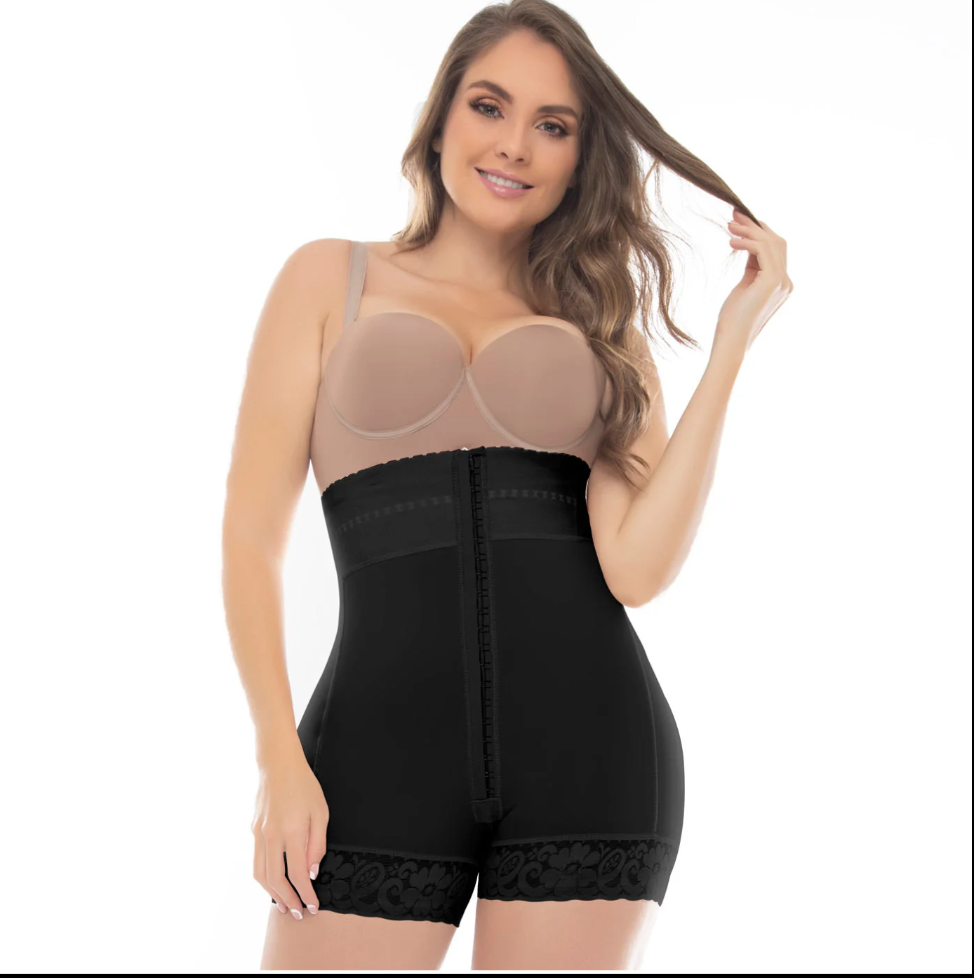 6204 UP LADY Butt Lifter Tummy Control Mid Thigh Shapewear Shorts | Powernet Fajas Kataleya