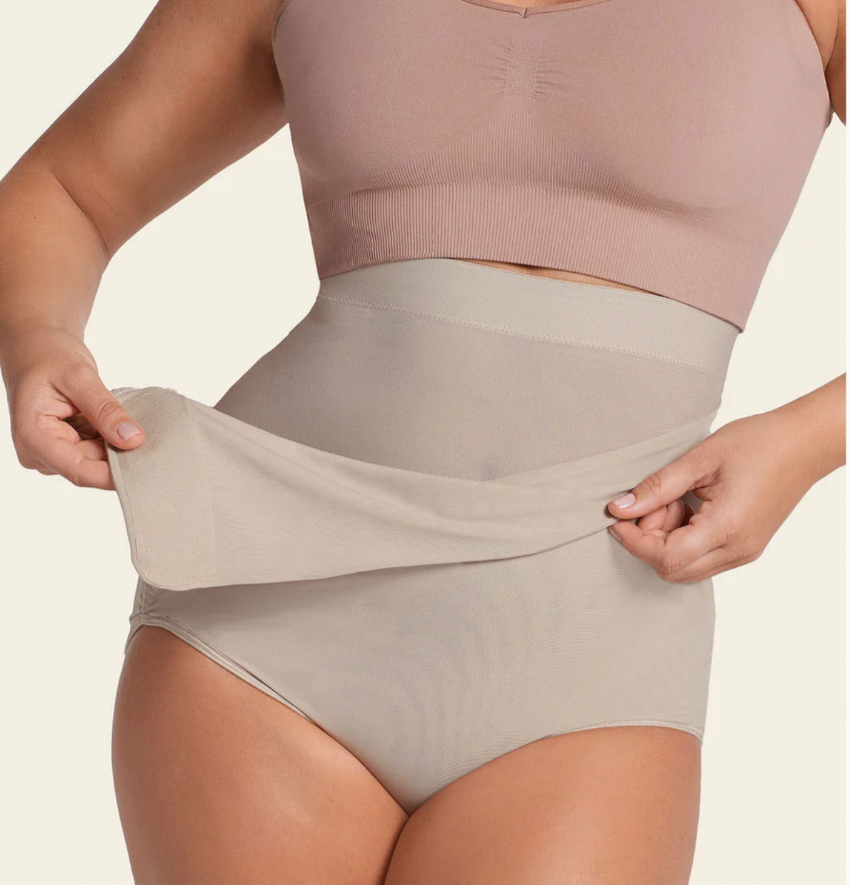 12885 LEONISA High-Waisted Firm Compression Post Surgical Panty with Adjustable Belly Wrap Fajas Kataleya