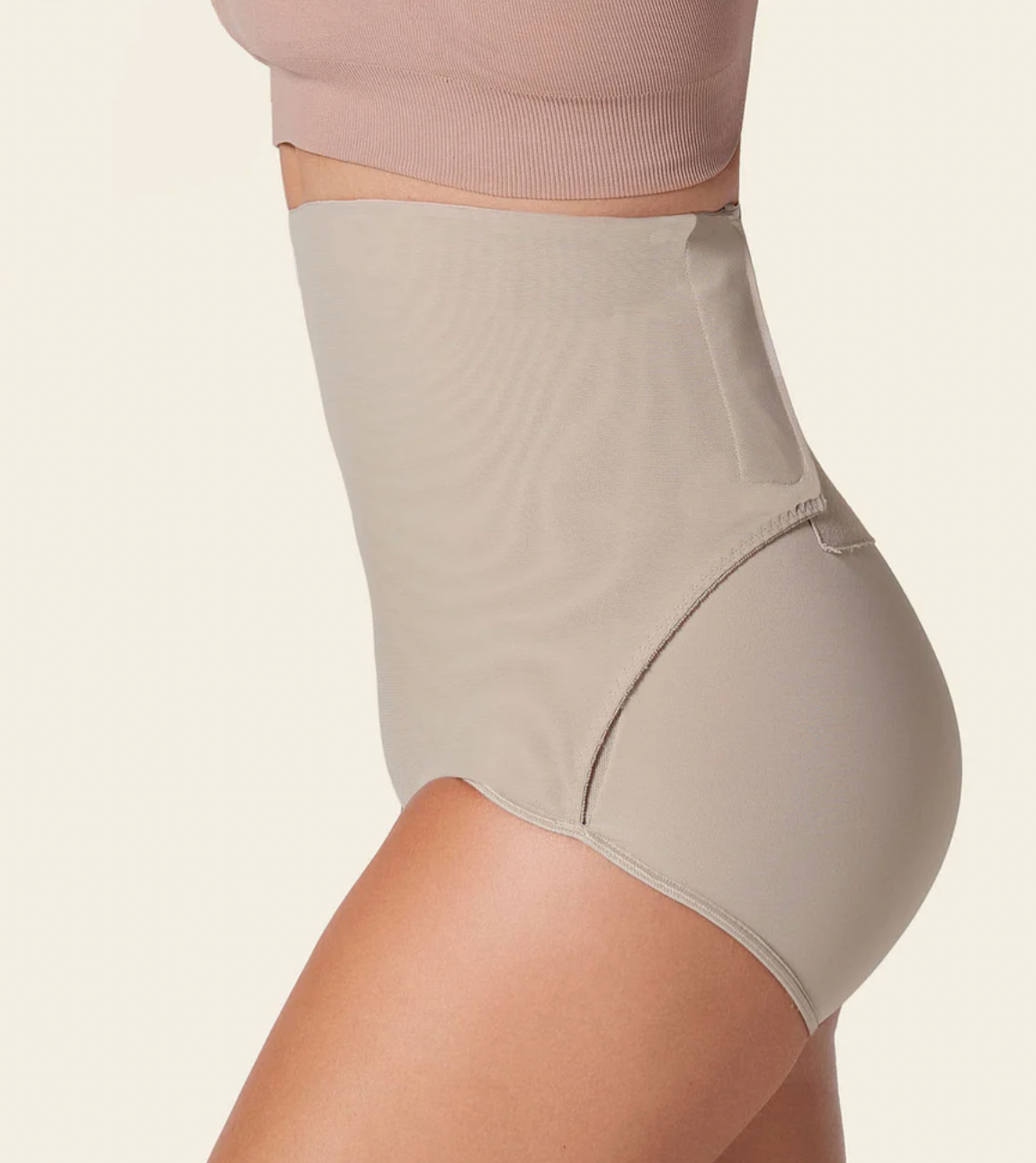 12885 LEONISA High-Waisted Firm Compression Post Surgical Panty with Adjustable Belly Wrap Fajas Kataleya