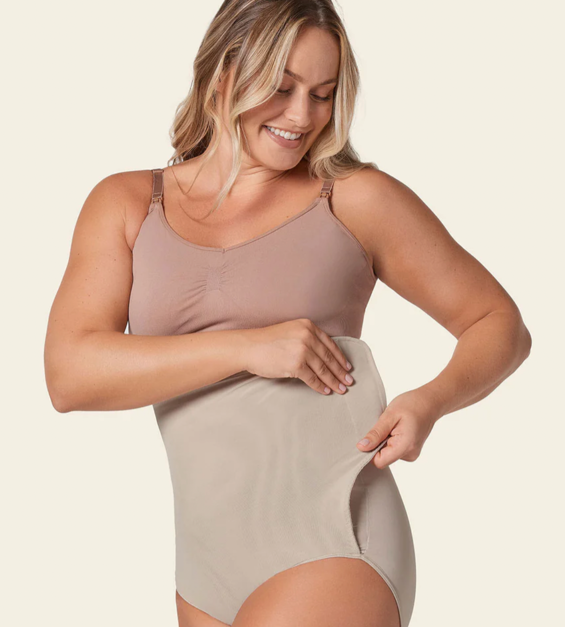 12885 LEONISA High-Waisted Firm Compression Post Surgical Panty with Adjustable Belly Wrap Fajas Kataleya