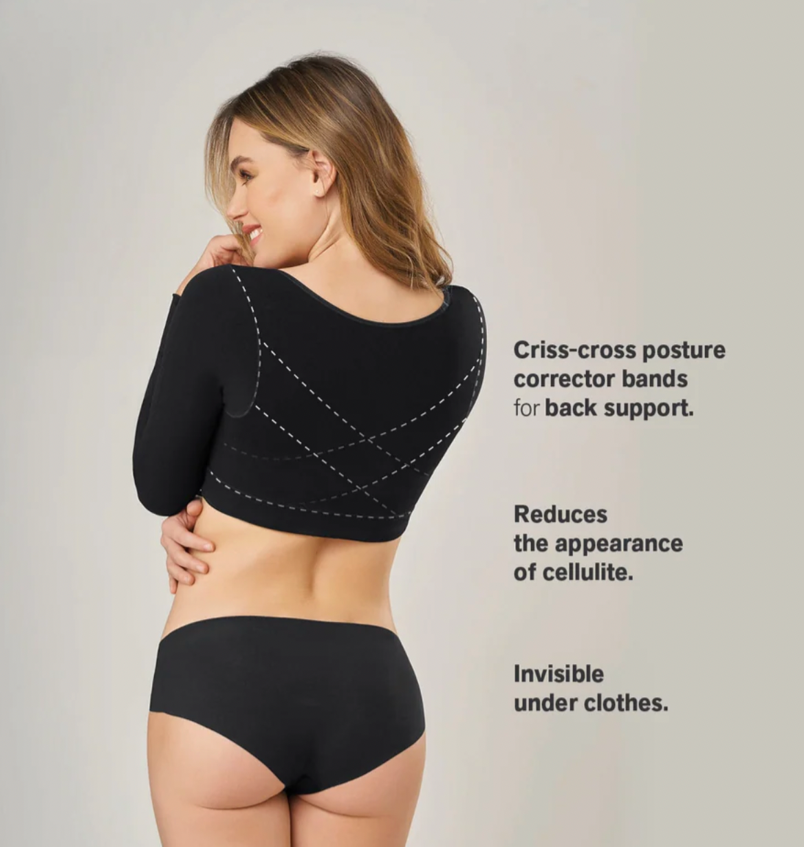 15810 LEONISA Post-Surgical Long Sleeve Arm Shaper Vest Fajas Kataleya