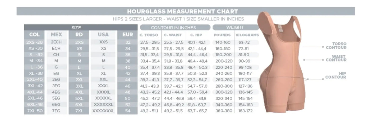 1027 / 2027 MELI BELT SHEILA BodyShape Reloj De Arena W/traps, High Back Fajas Kataleya