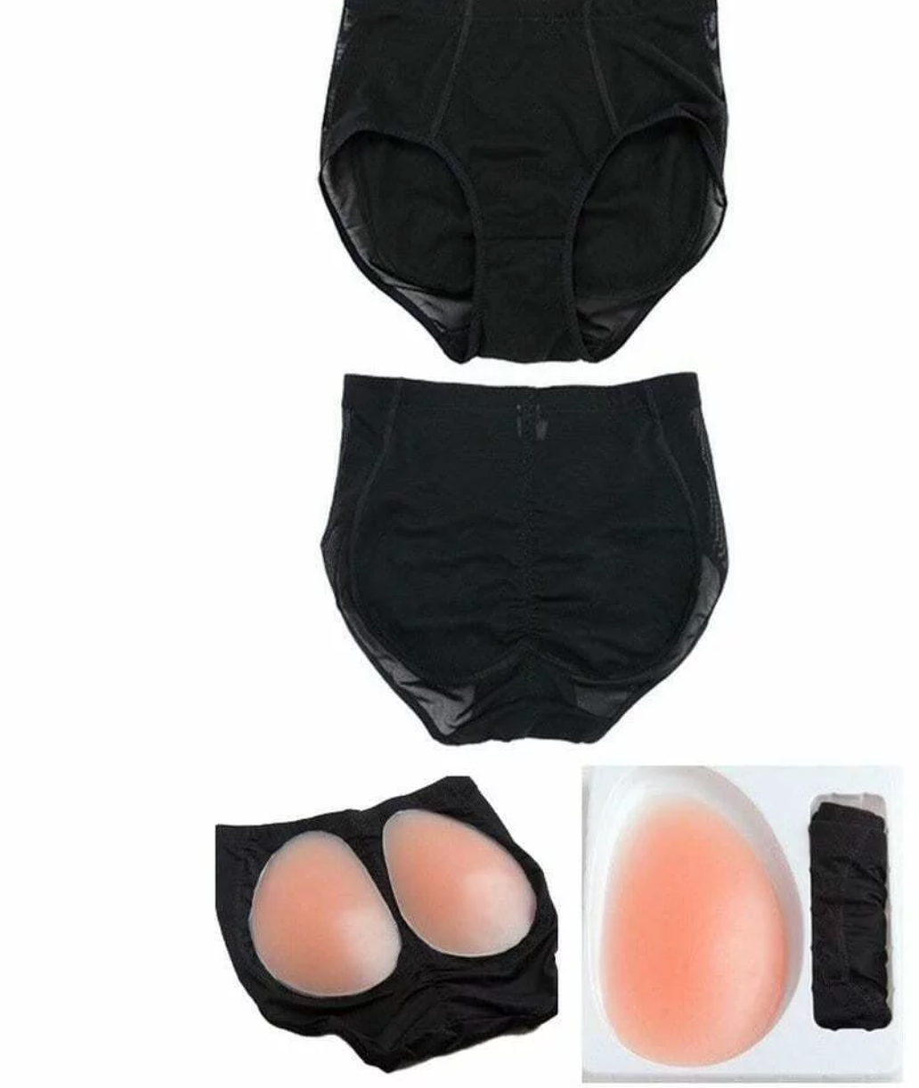 7010 Silicone Butt Pads Fake Buttocks Shaper Panty with Tummy Control Butt Shape & Lift Fajas Kataleya