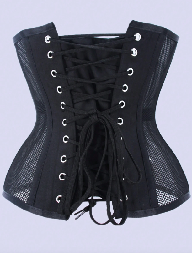 CHIA Breathable Mesh Waist Trainer Corset With 14 Steel Bones For Waist Slimming