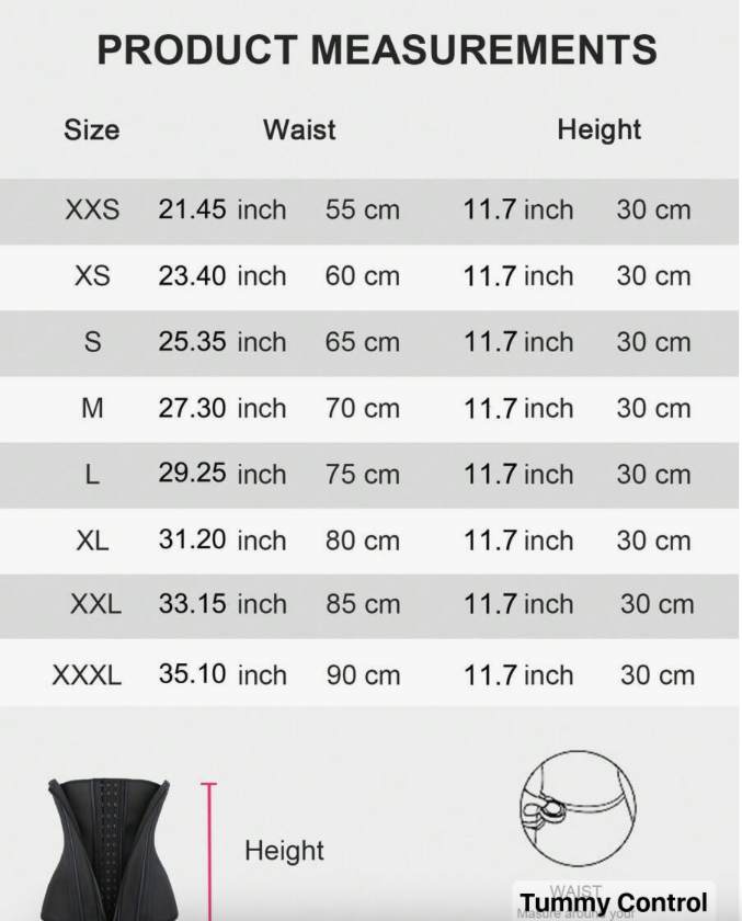 Chia Double Waist Trainer Corset For Women Tummy Control