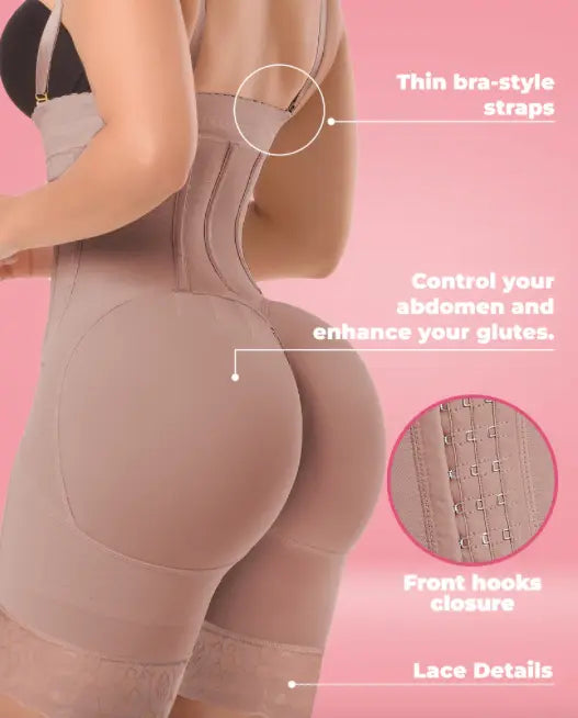 Bootylicius line Small Waist, Big Buttocks, Strapless. Hooks REF 1579 Strapless Jlo Fajas Kataleya