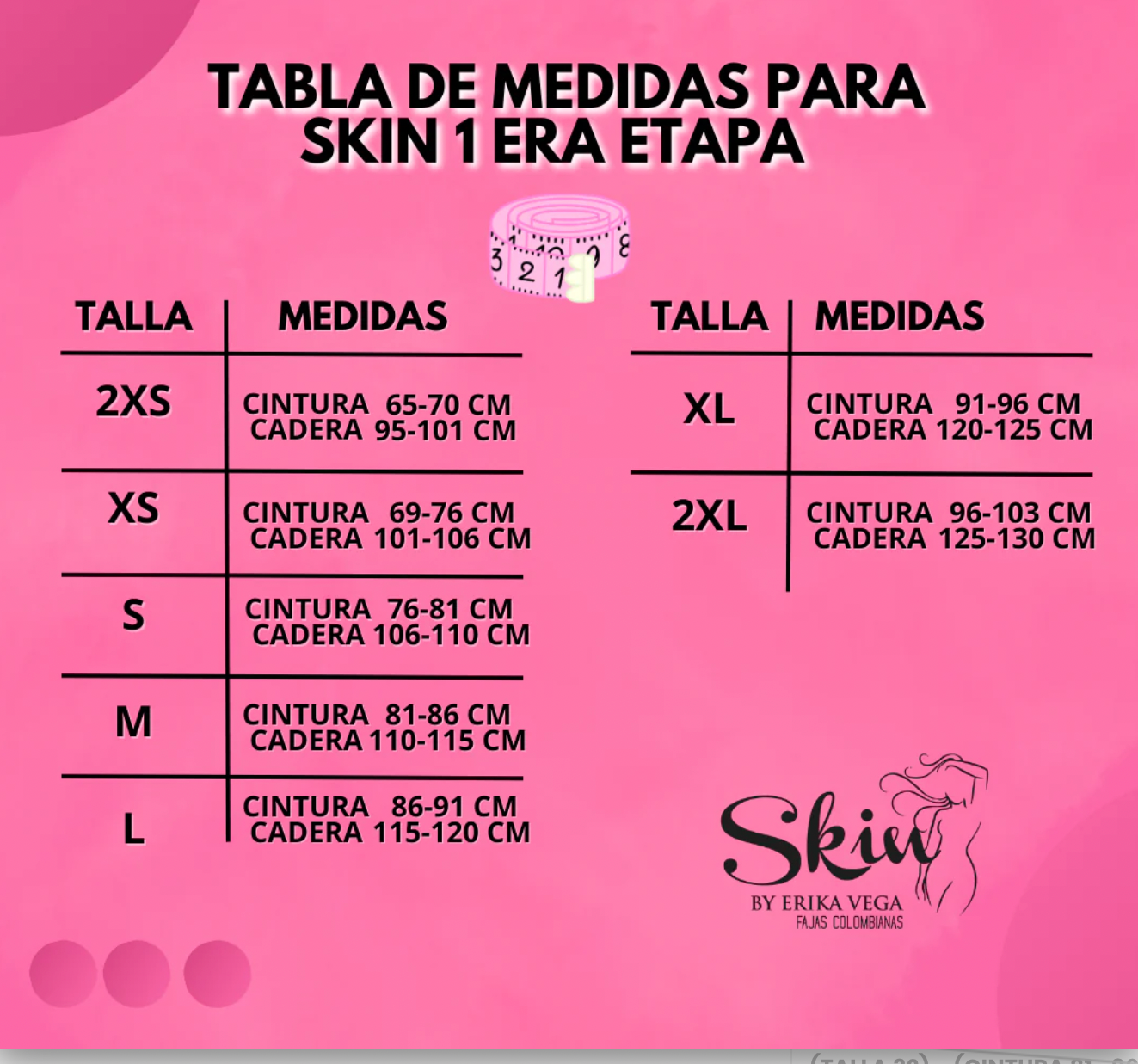 SKIN 1st. Stage Post Surgery With Sleeves (Primera Etapa Cirugia) Small Waist Wide Hips Fajas Kataleya
