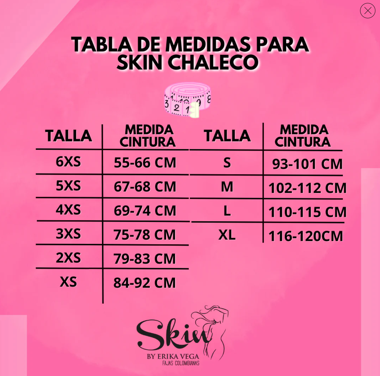 SKIN VEST by Erika Vega Fajas Kataleya