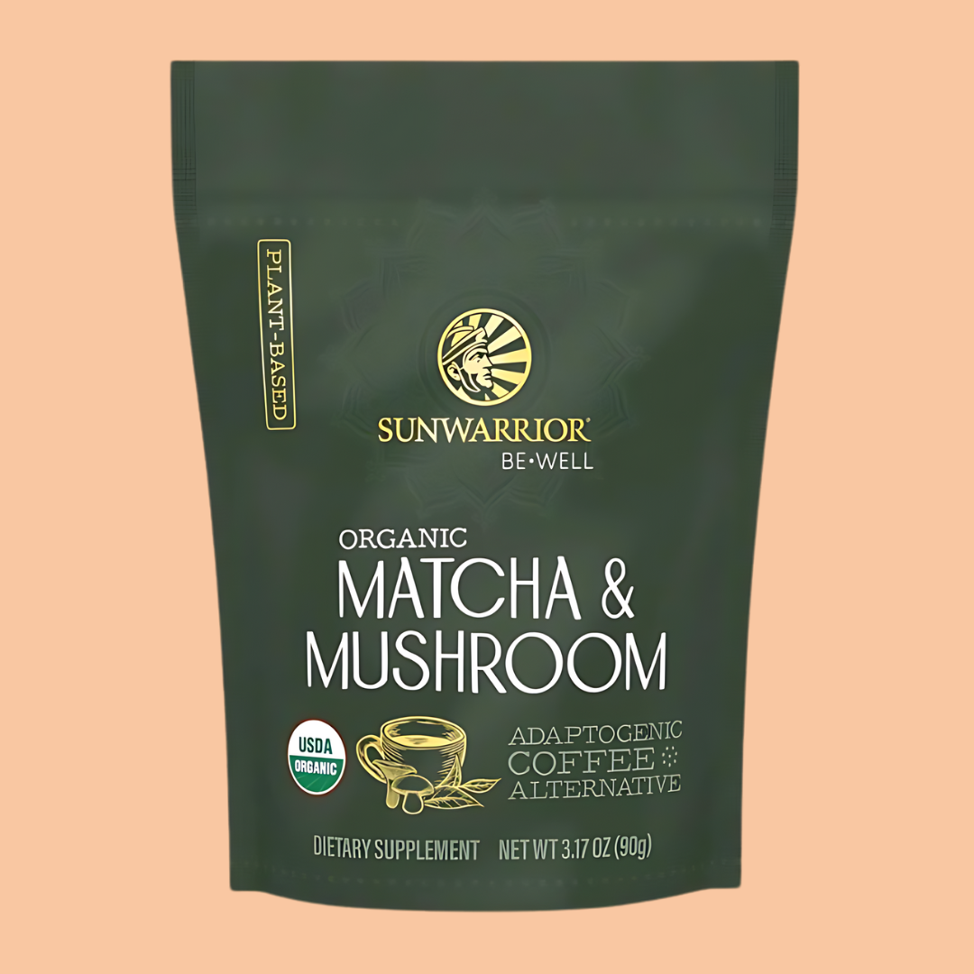 Be Well Matcha & Mushroom Drink Mix - Adaptogenic Coffee Sunwarrior