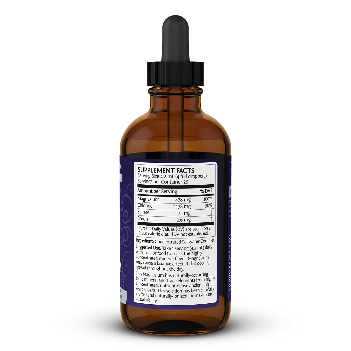 Liquid Magnesium Ionic Supplement Drops Sunwarrior