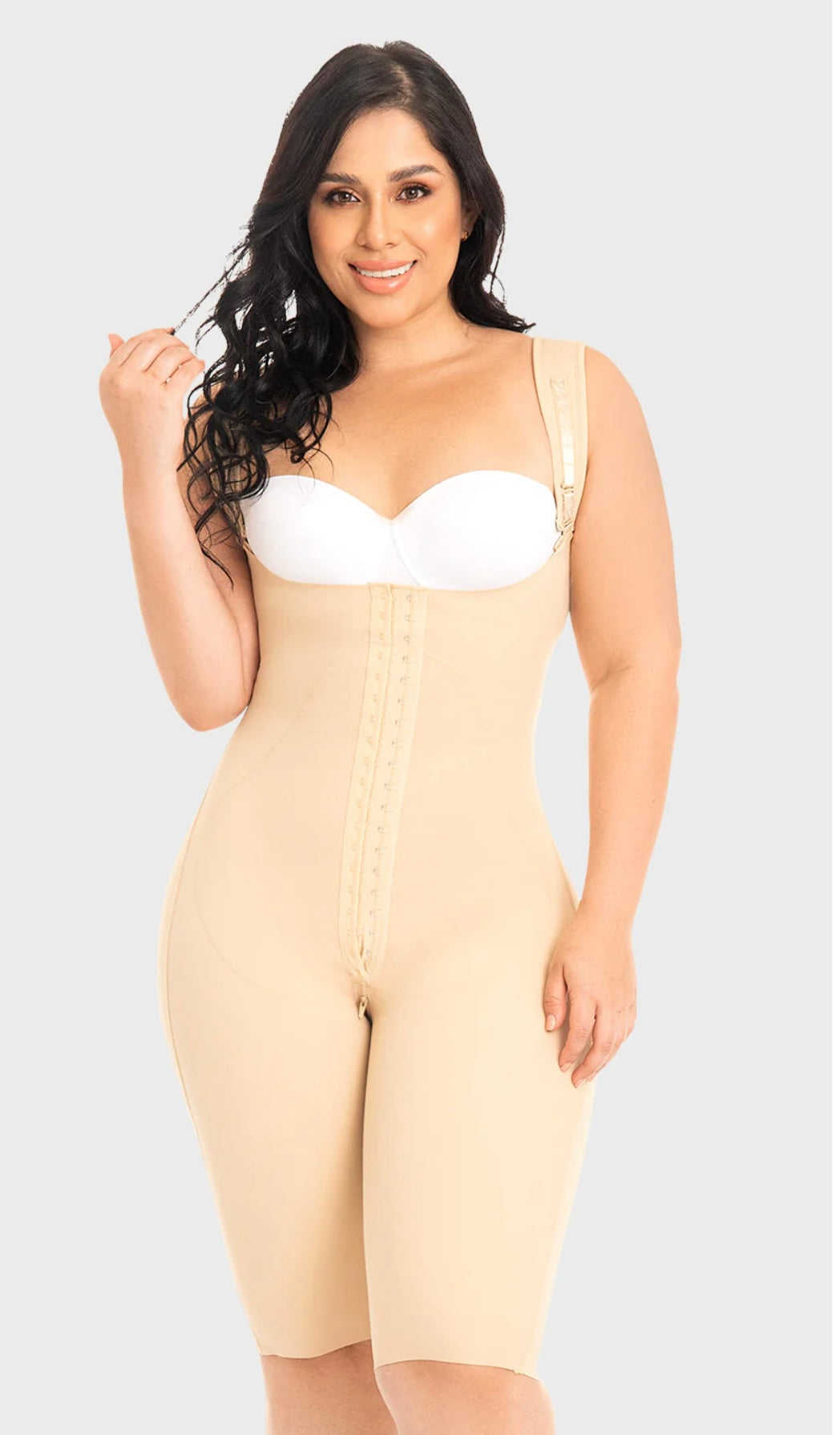 F0879 M&D First Stage Knee length covered back , post surgical recover Body Shaper BBL Fajas Kataleya
