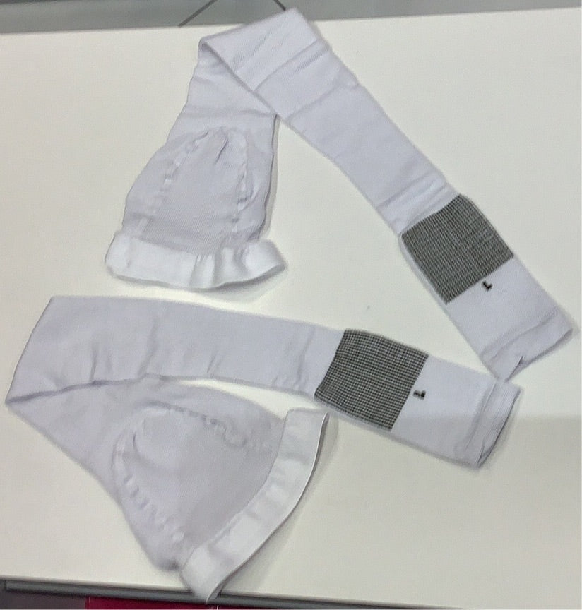 BE SHAPY compression 8-18, Medical socks, open tote cap antiembolic, graduated compression for sclerotherapy and surgery, improves circulation reduces swelling, with no slip band soft and breathable Fajas Kataleya
