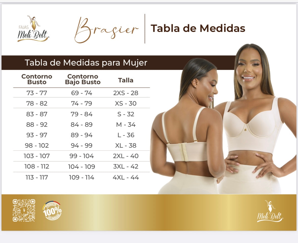 9002 MELI BELT Brassier High Coverage Fajas Kataleya