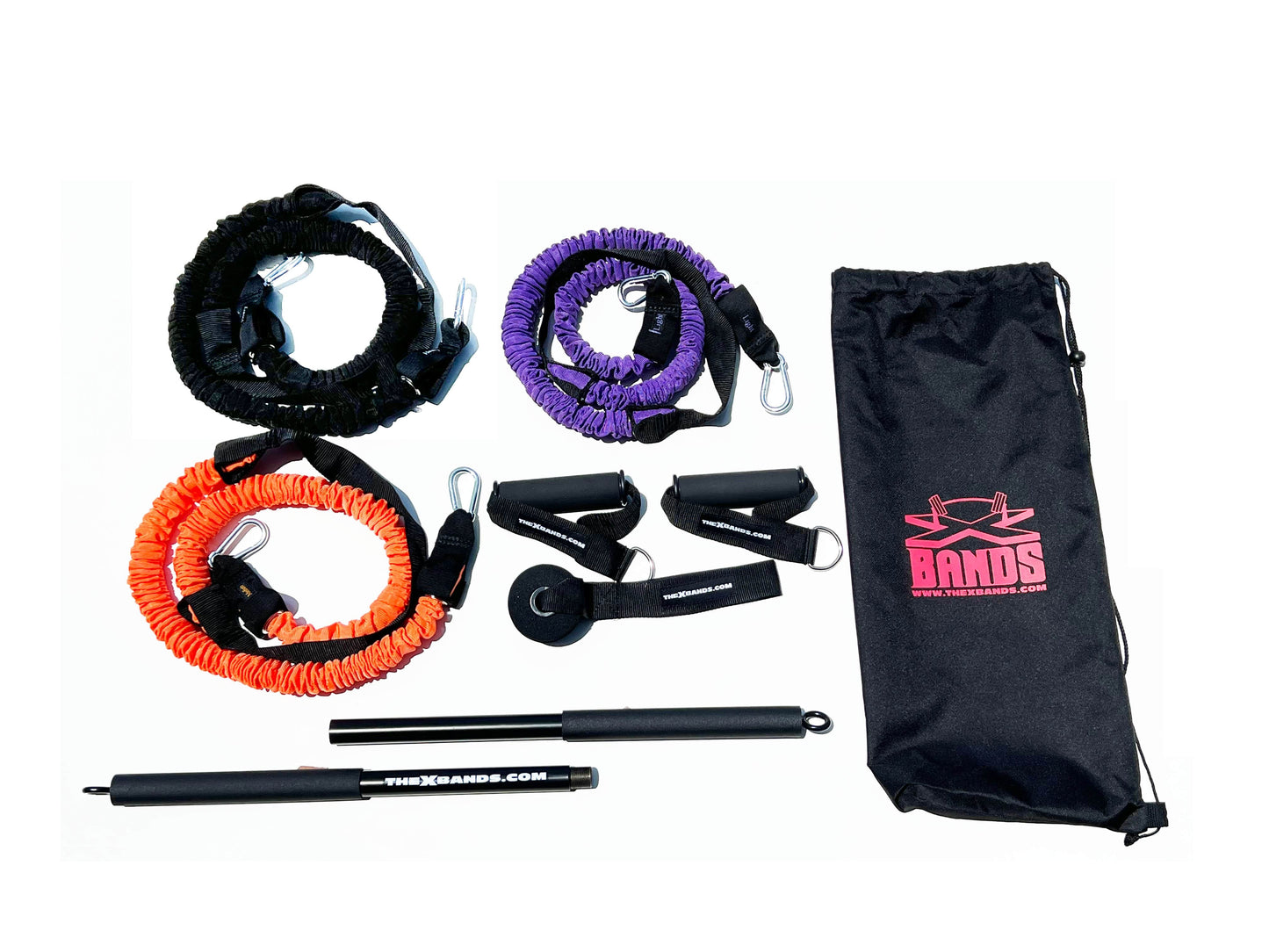Full Body and Squat Workout Kit For Home or Travel The X Bands