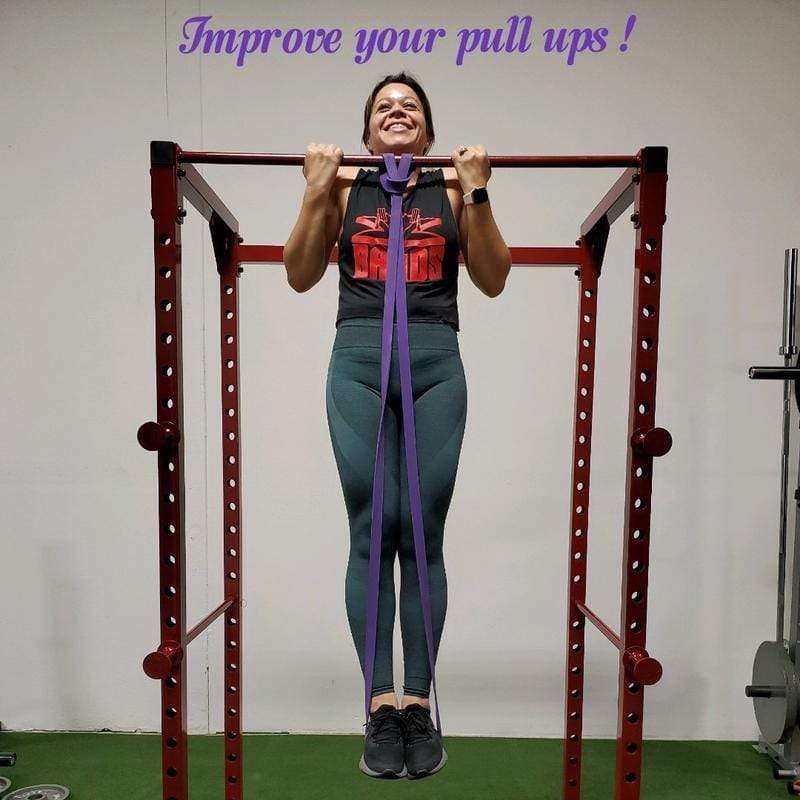 1 1/8" Wide Purple 70lb Resistance Loop Workout Band - Great for pull-ups and full body workouts The X Bands