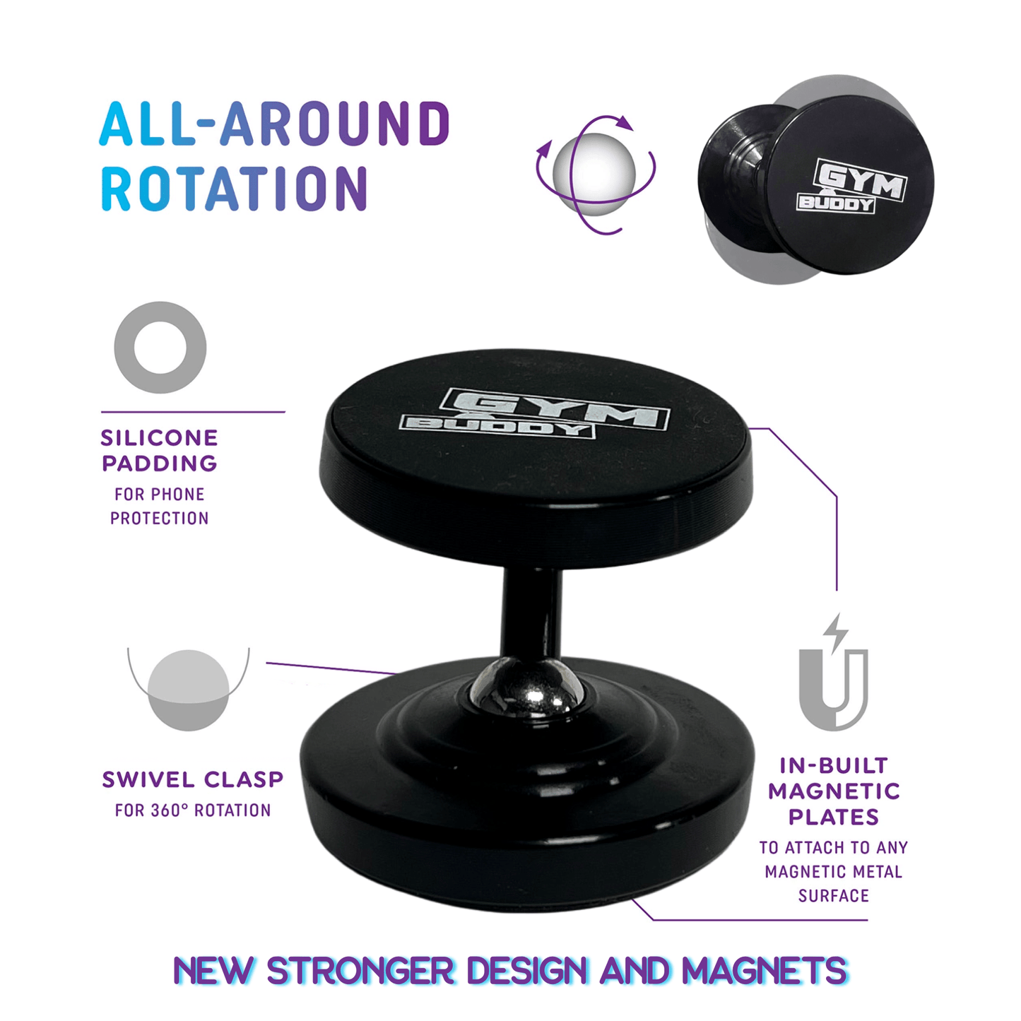 Gym Phone Holder - Gym Buddy The X Bands