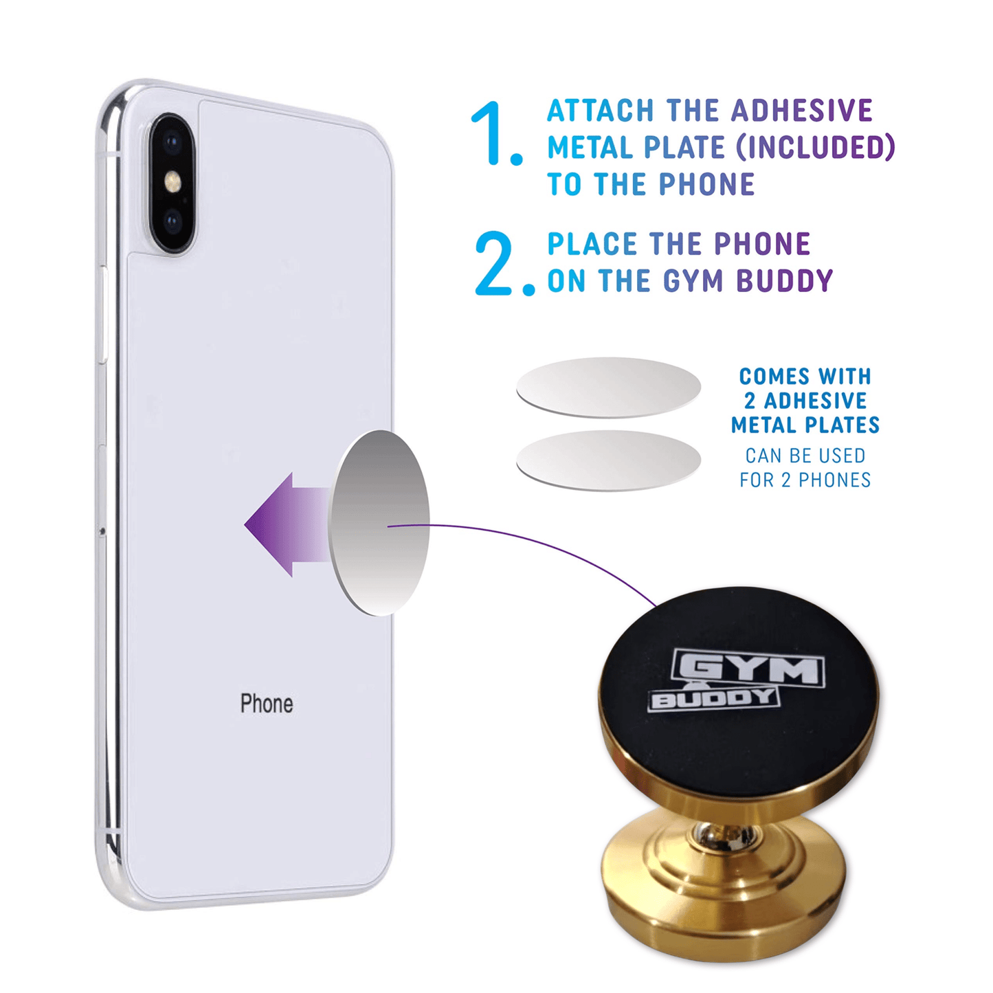 Gym Phone Holder - Gym Buddy The X Bands