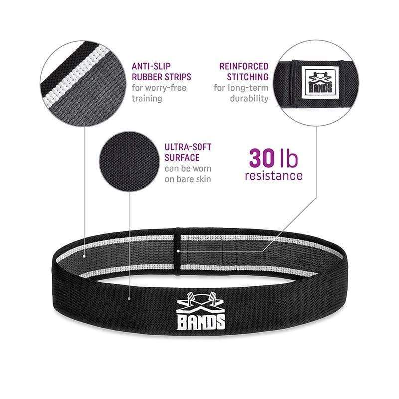2" Fabric Non-Slip Workout Booty Building Band Level 2 The X Bands