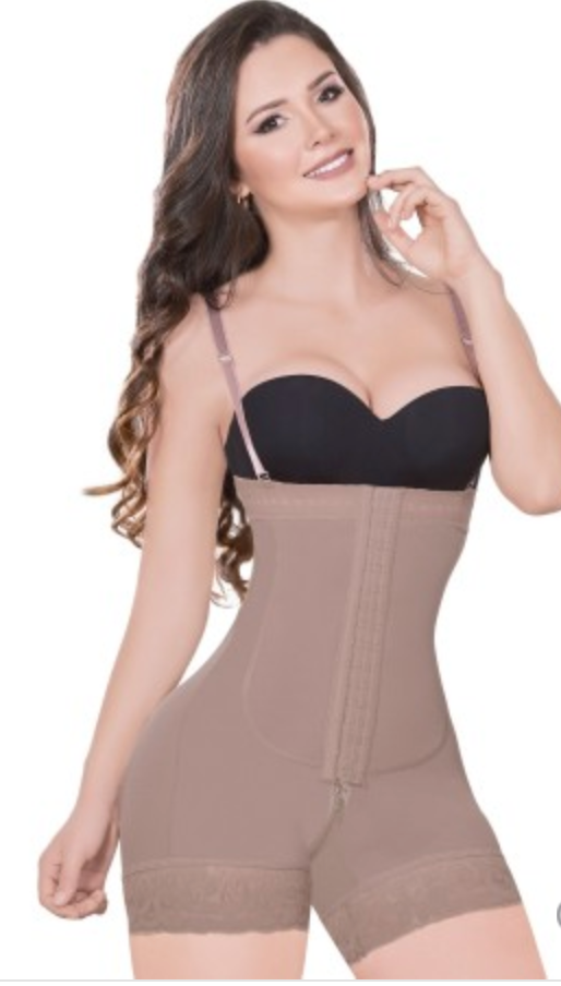 6106 ANN M NINA Short Strapless Hook in Front Girdle Booty Love Fajas Kataleya