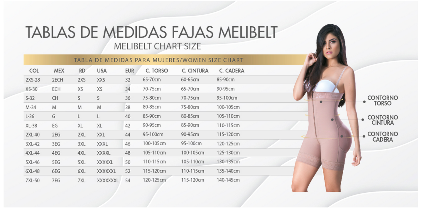 2029 MELI BELT ORCHID bodyshape with booty shaping shorts, 7 rod (Bonning channel, varillas ) Fajas Kataleya