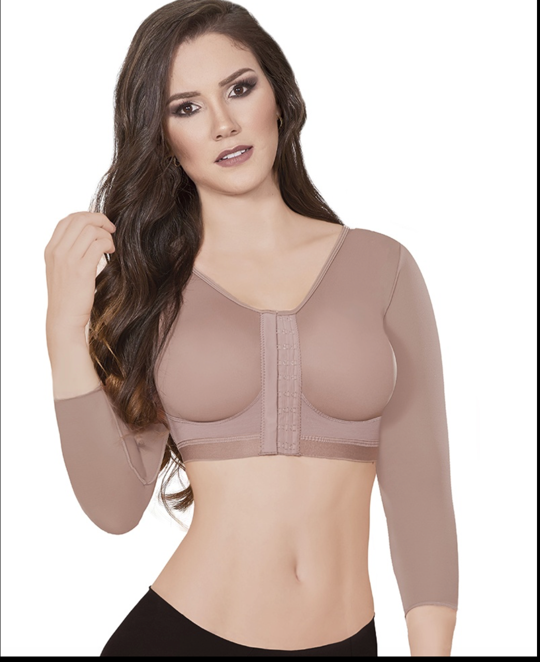 6056 ANN M PAULINA  Brassier Post-Surgical with sleeves and Mentatex. Fajas Kataleya