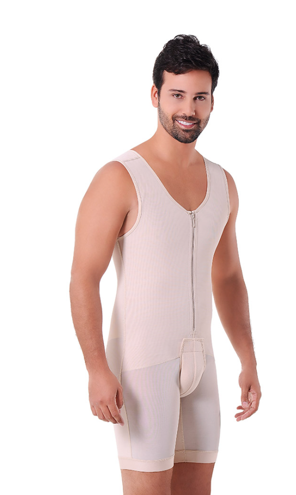 1050 Ann Michell Men's Firm Compression Powernet Bodysuit Fajas Kataleya