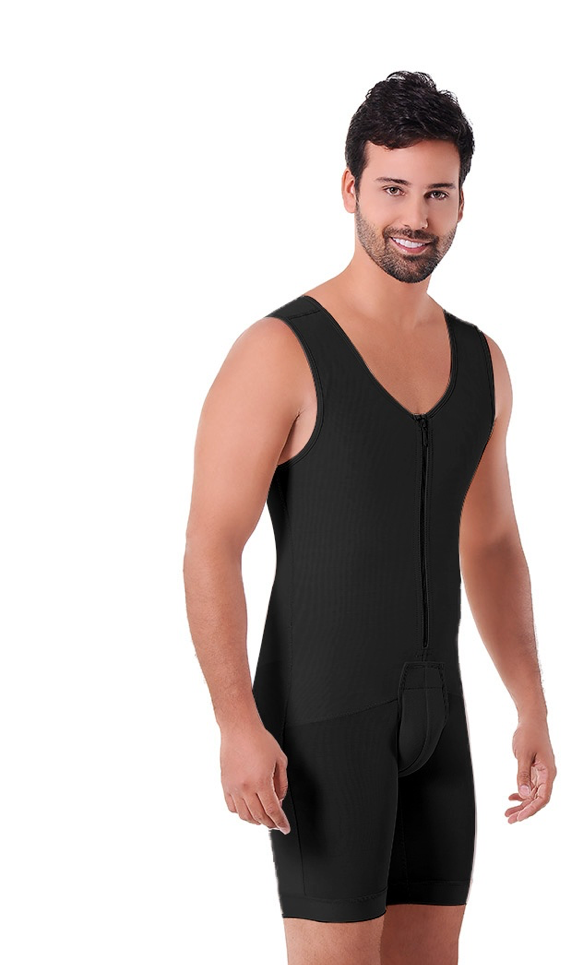 1050 Ann Michell Men's Firm Compression Powernet Bodysuit Fajas Kataleya