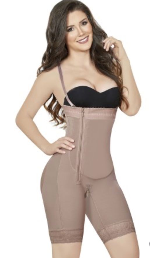6153 ANN M CHANTAL strapless, thigh and long length girdle with zipper Fajas Kataleya