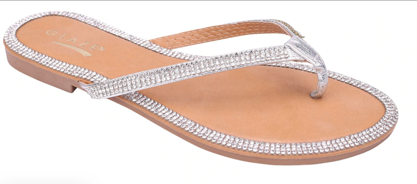 Sandals Honey 49 Flip Flop W/Rhinestone Fajas Kataleya