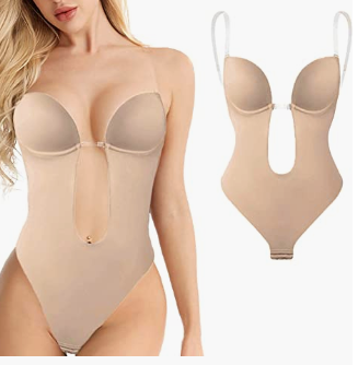 M2012 Brassiere Backless Body Shaper W/Bra & Thong Fajas Kataleya