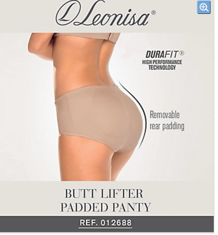 012688 LEONISA Panty Padded Butt Lift Magic Instant but liftBenefits Fajas Kataleya